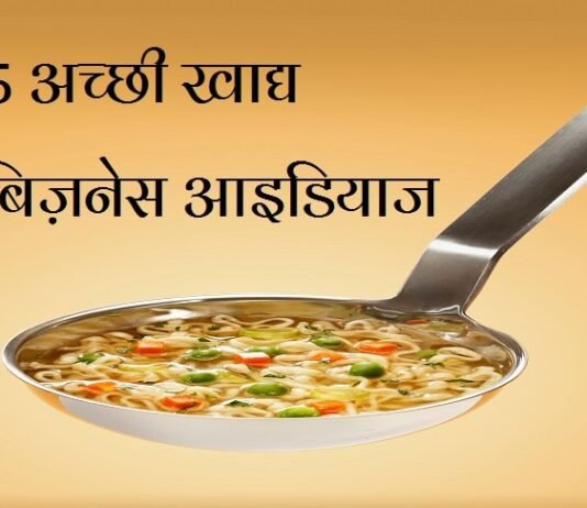 5 Best Food Business Ideas in Hindi
