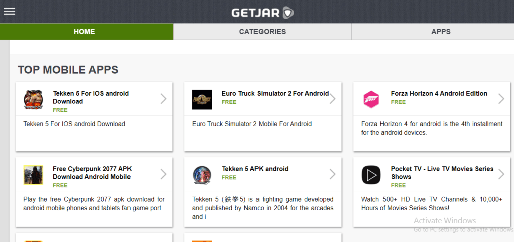 GetJar – Free ऐप डाउनलोड करने वाला ऐप APK