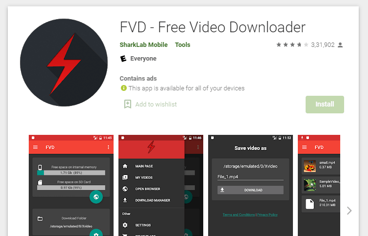 FVD – Online Video Download Karne Wala App