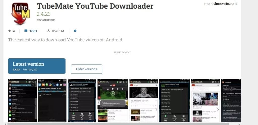  Tubemate - ऑडियो वीडियो गाना डाउनलोड ऐप्स