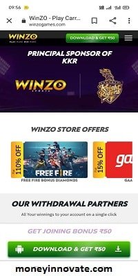 Winzo Gold – मोबाइल जीतने वाला गेम (Best Phone Jitne Wala App)