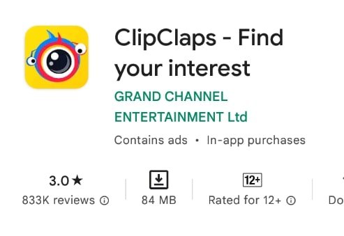 Clip Claps – Best Video Dekh Kar Paise Kamane Wala App