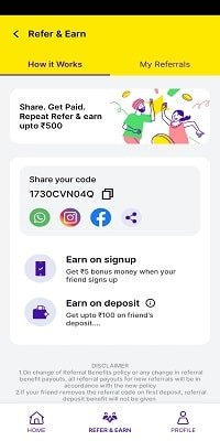 Zupee Gold Refer And Earn