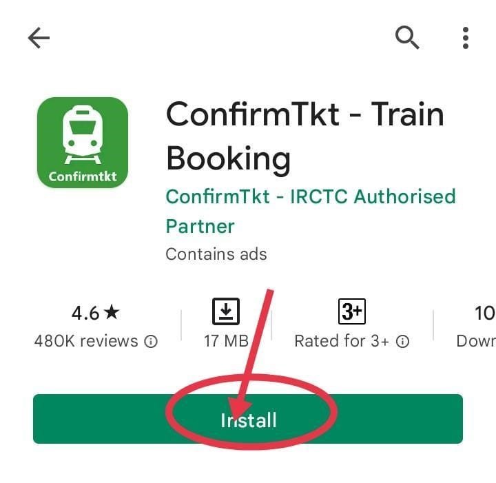 IRCTC Train Ticket booking and Reservation - Confirm Ticket - PNR Status Check Karne Ka App