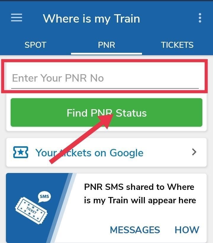 where is my train pnr status